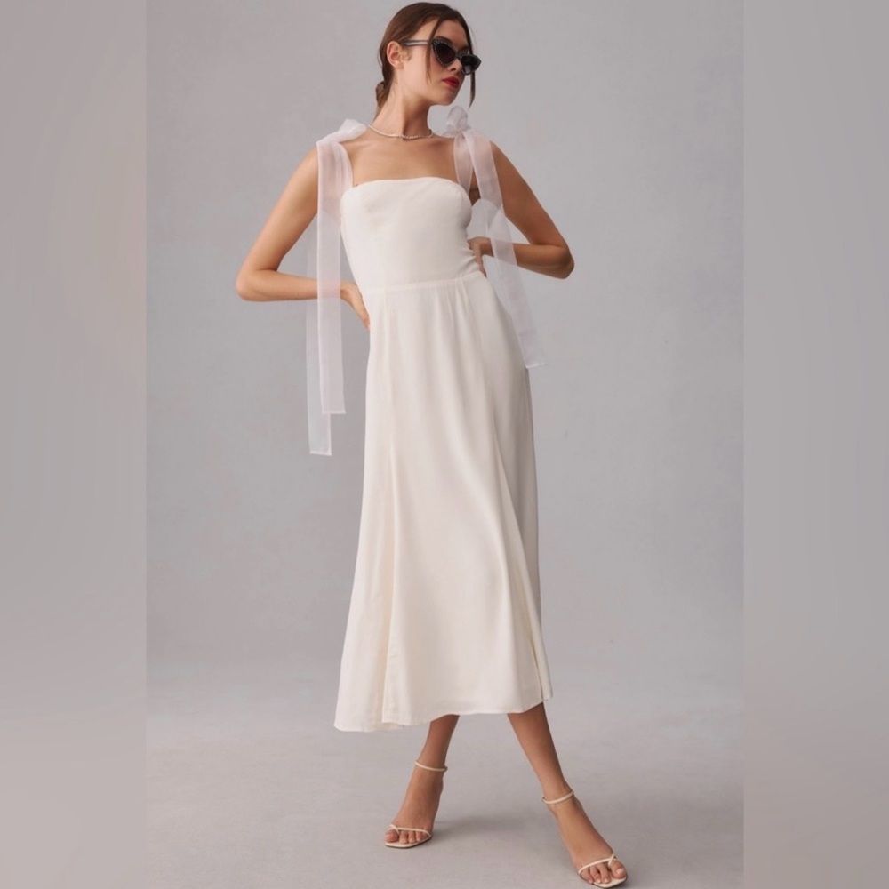 Reformation Kairo Dress in White